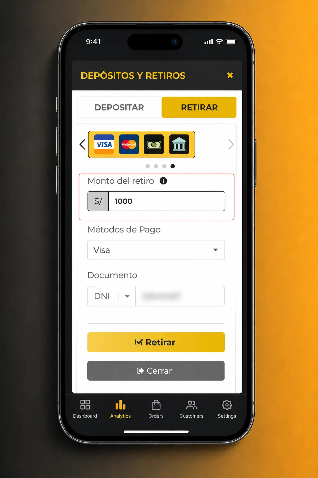 Pasos para retirar dinero desde la app de Micasino: inicia sesión, elige método de pago y confirma el monto solicitado.