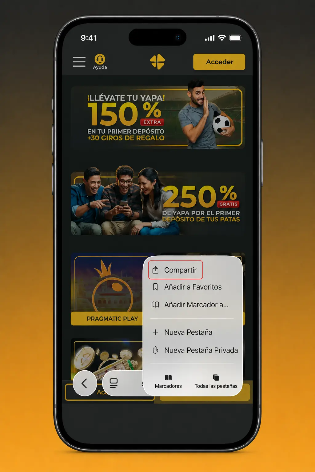 Pasos para descargar e instalar la app de Micasino en iOS desde el iPhone o iPad