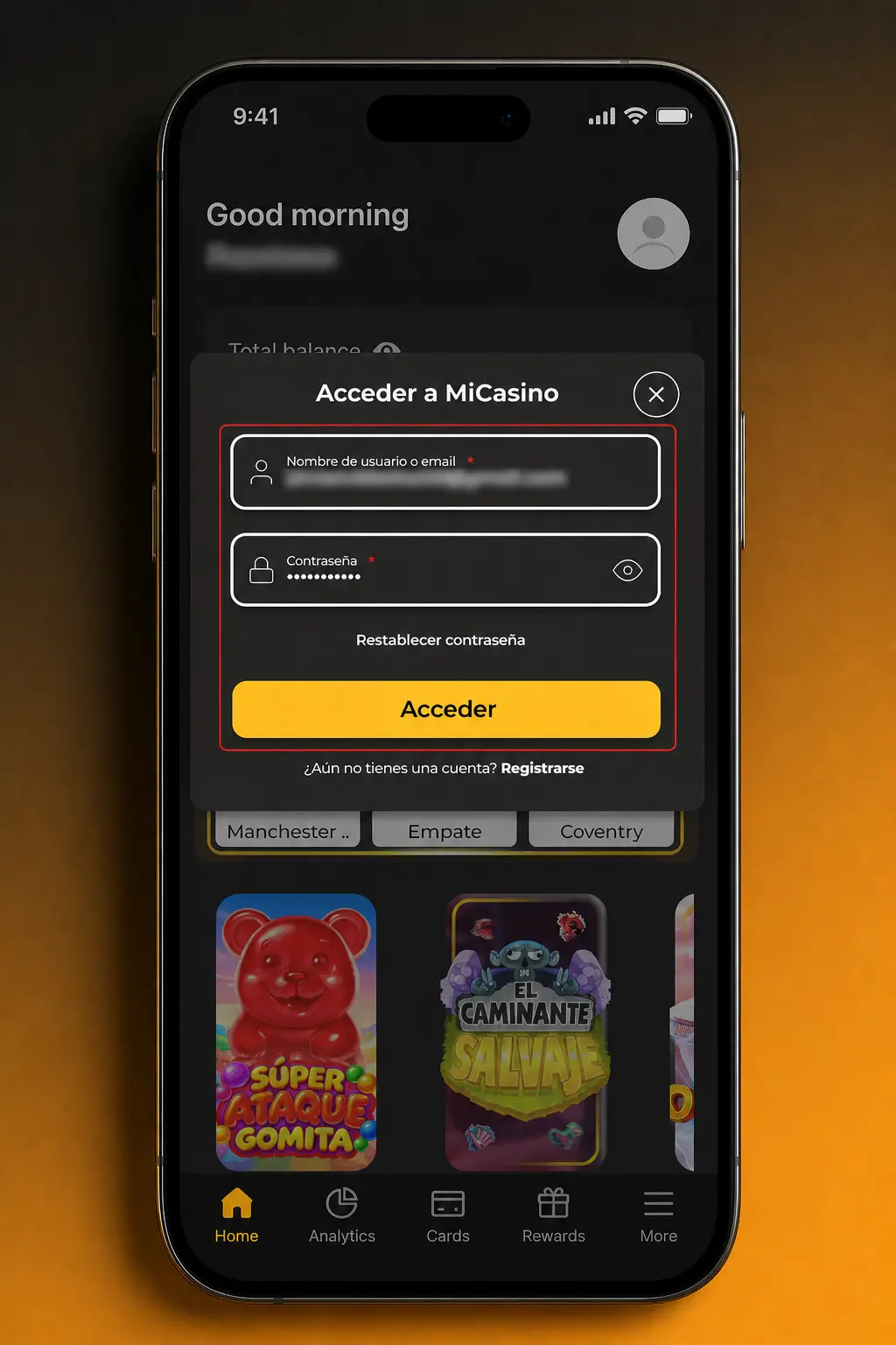 Pasos para registrarte, depositar y jugar en Micasino: tragamonedas, casino en vivo y apuestas deportivas.