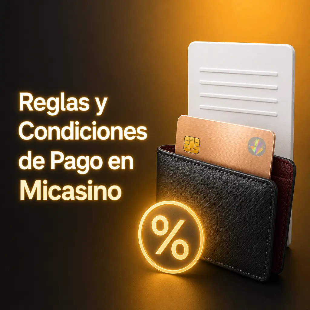 Reglas y condiciones de pago en Micasino Perú: verificación, rollover, límites de retiro y titularidad de cuenta.